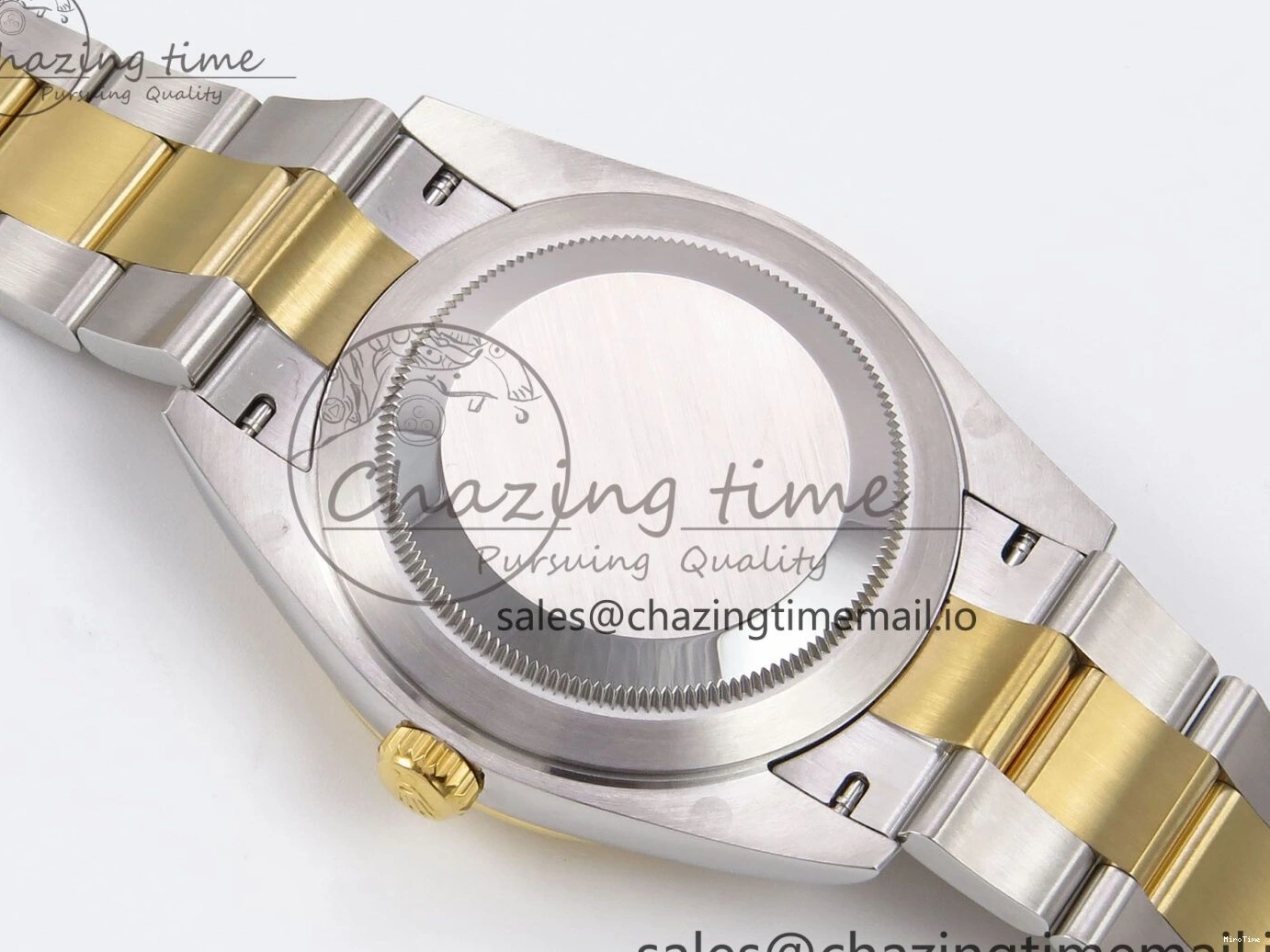 MiroTime 1229 DateJust 41 126333 EWEF Best Edition YG Diamonds Dial on SS YG Oyster Bracelet A Minimalist 973